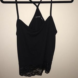 Black tank top